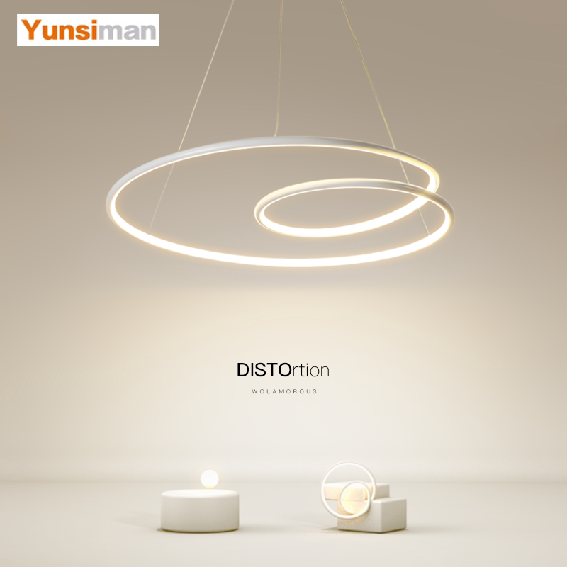 创意led吊灯简约现代客厅灯餐厅灯艺术主卧室灯书房房间中山灯具_虎窝淘