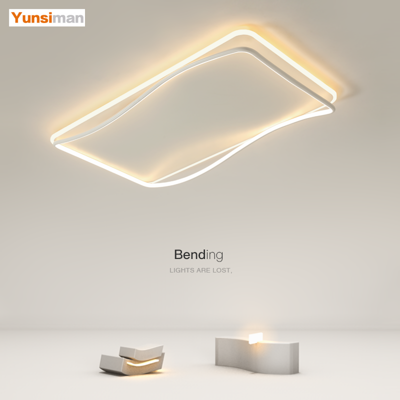 简约现代几何大气led吸顶灯