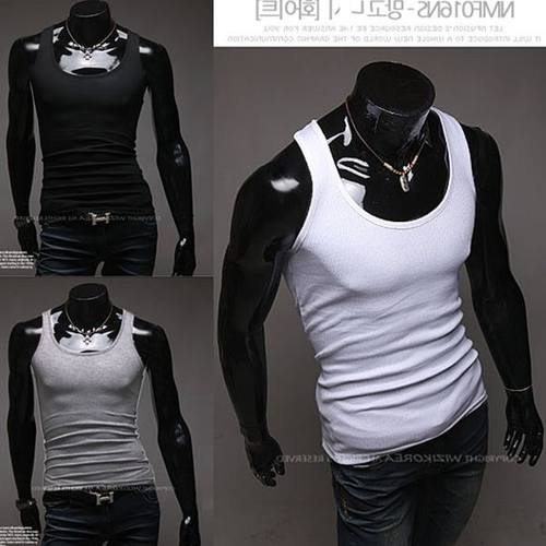 Fashion Gym Singlet Men Summer Vest Male Tank Tops T-shirt