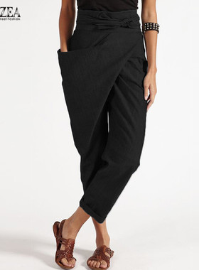 Pants Trousers For Women Retro Summer Sportwear Striped