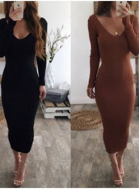 dress women 女fashion dresses ladies plussize winter sweater