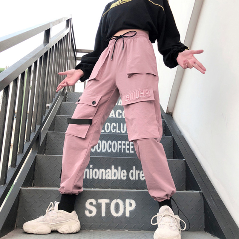 Pants Trousers For Women 2020 Cargo Black Pant Ladies Jeans