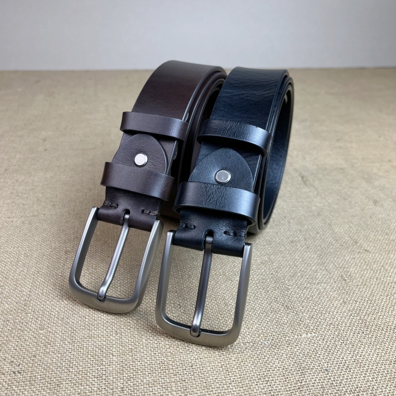 嬉皮氏新款头层牛皮男士腰带针扣男款裤带商务休闲皮带P405
