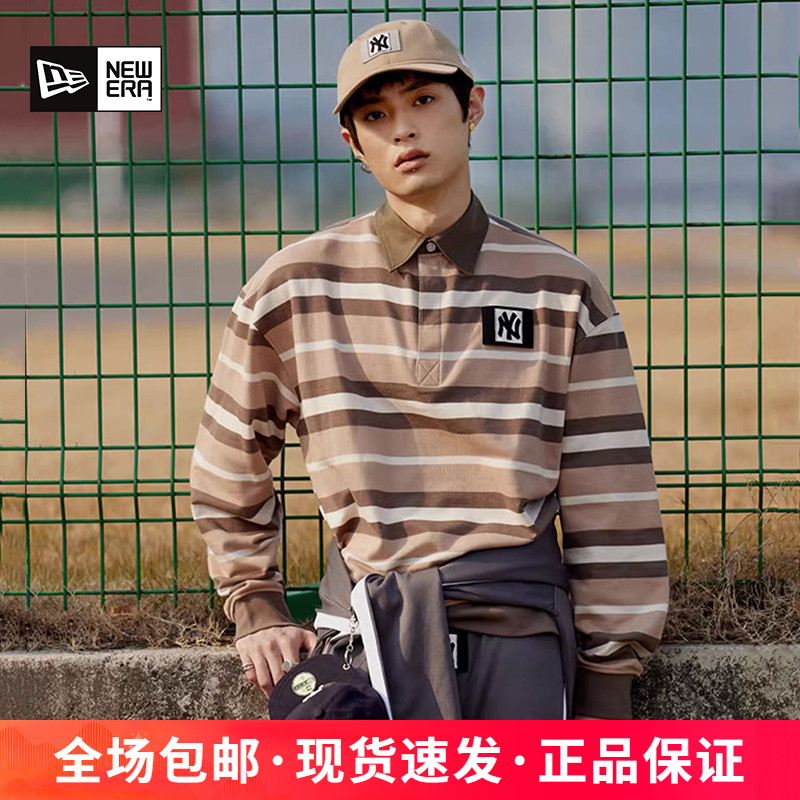 2025春夏新品NewEra纽亦华MLB系列男女同款潮Polo长袖T恤13350880
