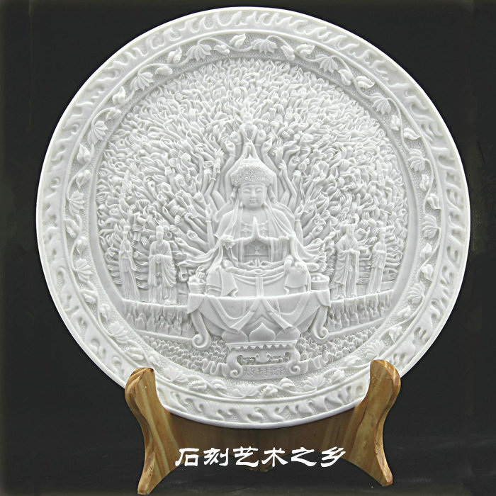 千手观音大足石刻石雕装饰工艺品人物风水家居书房玄关小摆件包邮