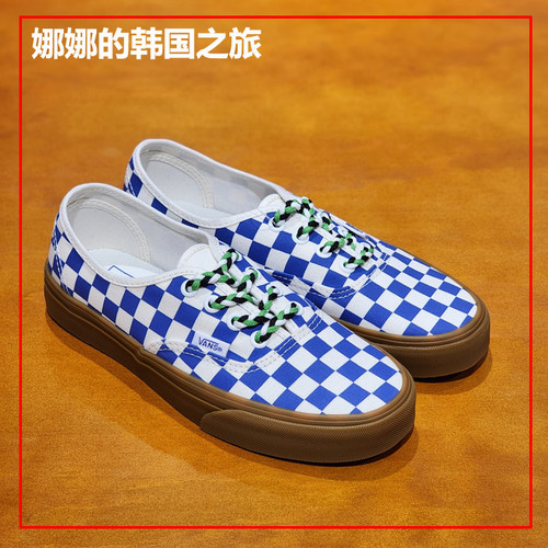 VANS范斯棋盘格生胶底低帮板鞋