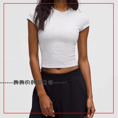 韩国代购lululemon露露乐蒙短款T恤 Swift Wide-Leg阔腿裤LW3JO0S