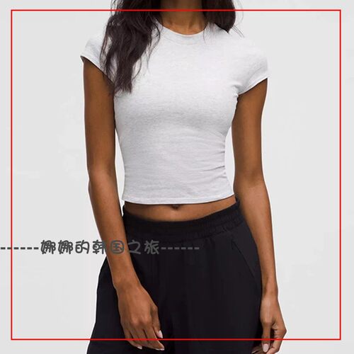 韩国代购lululemon露露乐蒙短款T恤 Swift Wide-Leg阔腿裤LW3JO0S