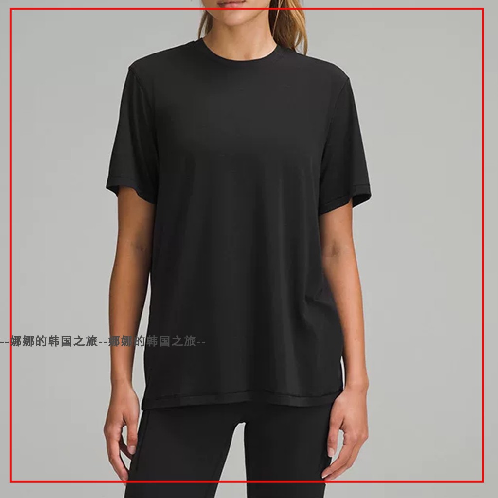 韩国代购lululemon露露乐蒙Jersey 女训练平纹针织短袖T恤LW3HQUS