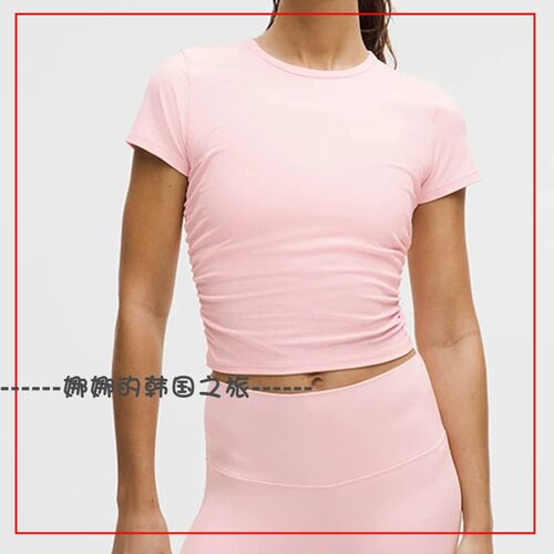 韩国代购lululemon露露乐蒙All It Takes 罗纹短袖运动T恤LW3GV0S