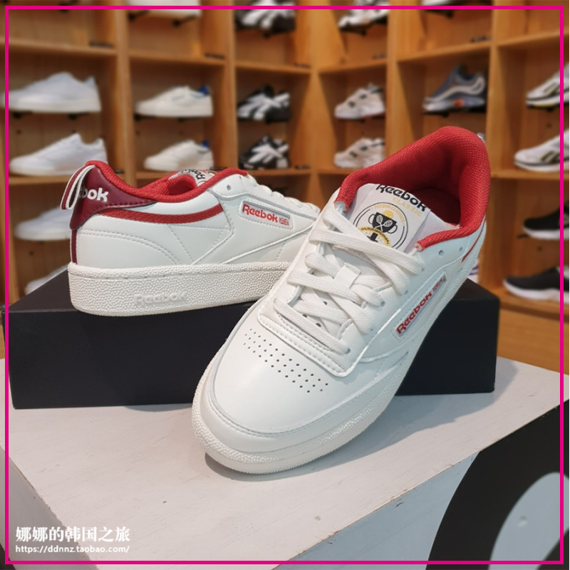 代购锐步REEBOK CLUB C 85复古休闲板鞋男女小白鞋FX3874 FX3359