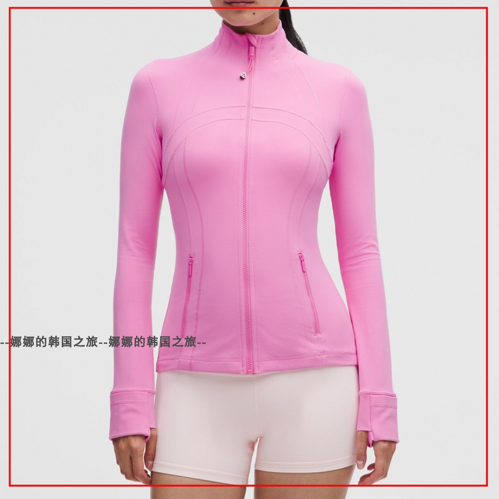 韩国代购lululemon Define 女士夹克弹力紧身瑜珈修身外套LW4CAFS