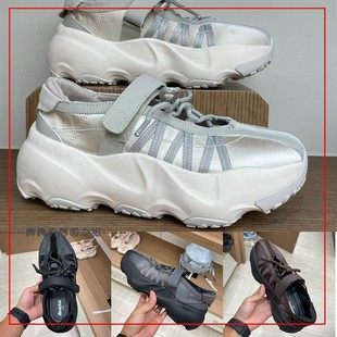 韩国代购rockfish 绑带魔术贴玛丽珍厚底老爹鞋 甜美日常百搭单鞋