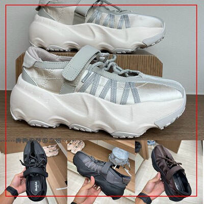 韩国代购rockfish 绑带魔术贴玛丽珍厚底老爹鞋 甜美日常百搭单鞋