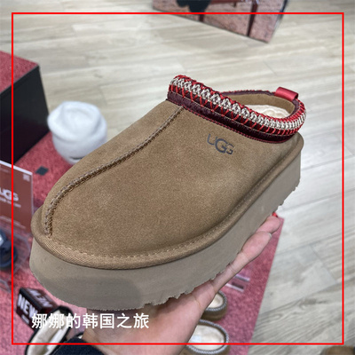 韩国代购UGG1122553Tazz羊皮毛一体一脚蹬雪地靴女鞋厚底包头拖鞋