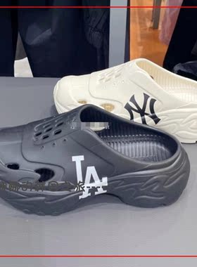 韩国代购MLB 男女同款运动户外沙滩凉鞋洞洞鞋半拖凉鞋3ASQR0153