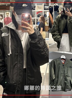 韩国代购THE NORTH FACE/北面22冬男女保暖立领工装棉服 NJ3NN53