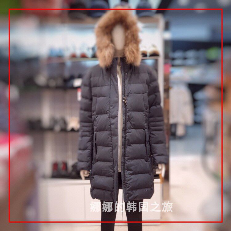 韩国直邮代购Montbell美山羽绒服女冬季保暖鹅绒休闲修身长款外套