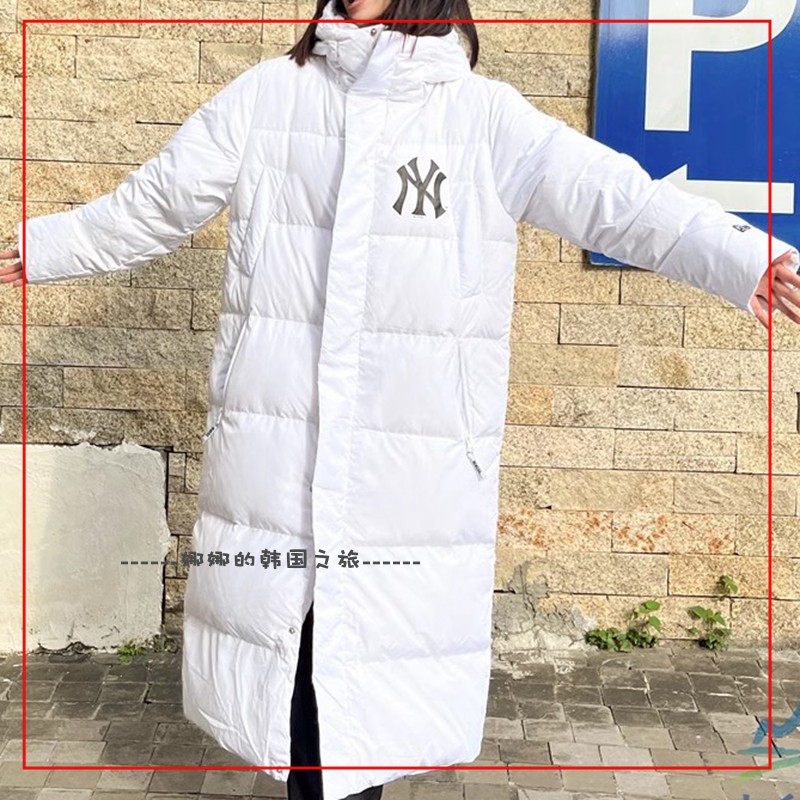 韩国代购New Era纽亦华羽绒服男女保暖时尚休闲长款外套13038794