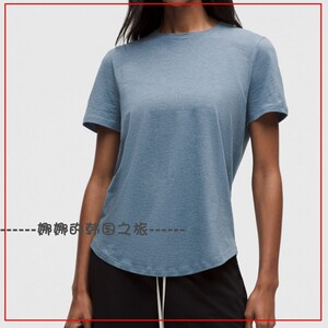 韩国代购lululemon露露乐蒙Love棉质圆领T恤休闲宽松短袖LW3EYCS