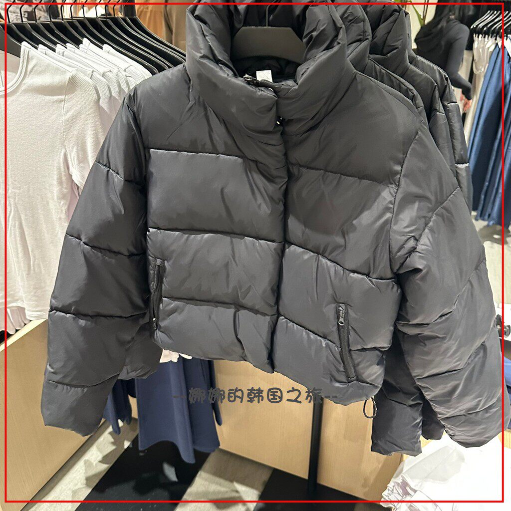 韩国代购Alo Gold Rush Puffer女街头休闲宽松高腰短款棉服外套