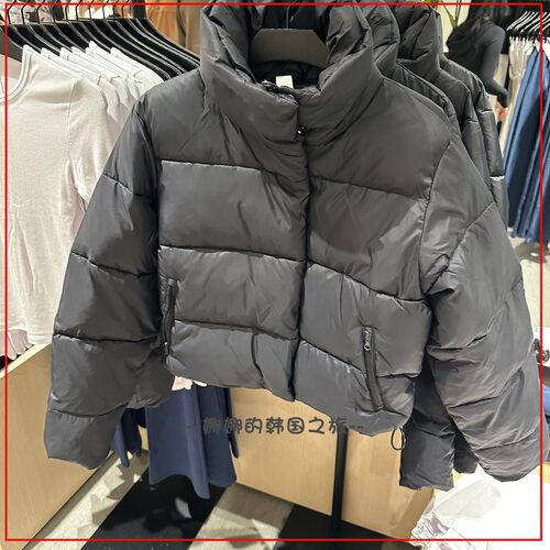 韩国代购Alo Gold Rush Puffer女街头休闲宽松高腰短款棉服外套