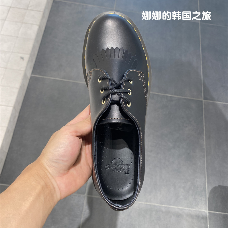 韩国代购Dr.Martens1461 Abruzzo复古低帮流苏牛津马丁靴26944001