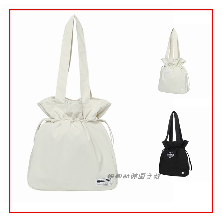 迪桑特女士休闲运动抽绳水桶包