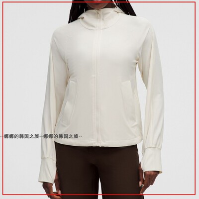 韩国代购lululemon Lightweight Stretch女士防紫外线外套LW4CLZS