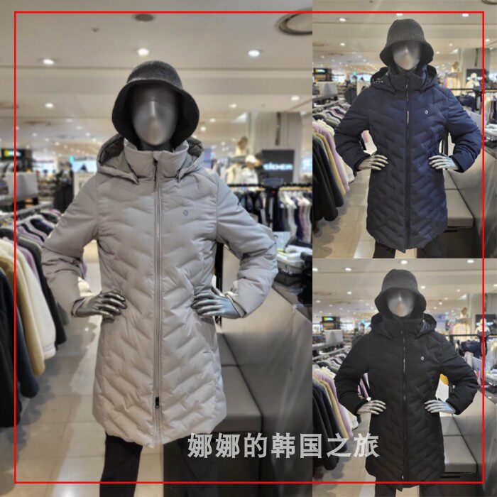 BLACKYAK/布来亚克韩国代购 22女中长款轻质鹅绒羽绒服1BYPAW2503