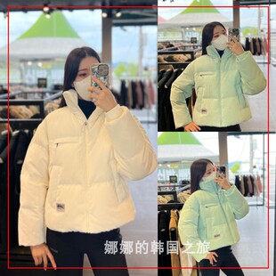 NEPA 韩国代购直邮 22冬女立领灯芯绒保暖短款鸭绒羽绒服7I82064