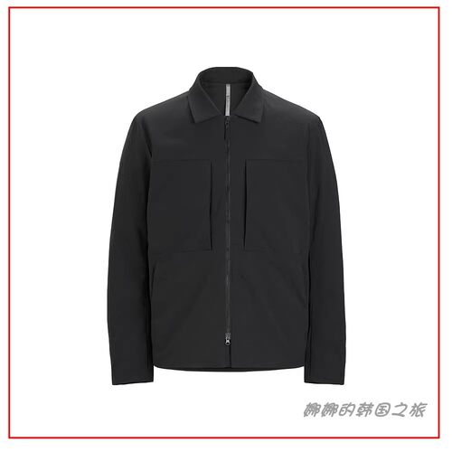 品牌代购男士黑色棉羽外衬衫