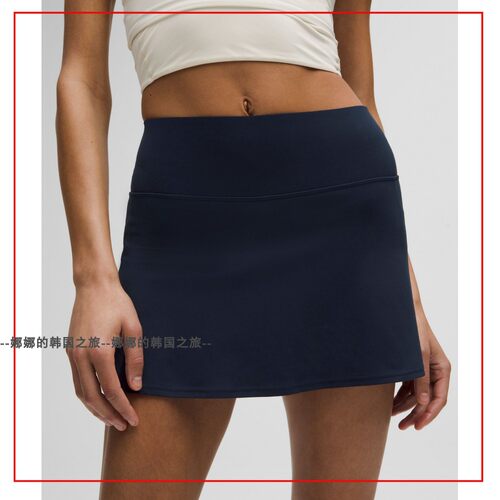 韩国代购lululemon Align女士运动高腰短裙休闲弹力运动裙LW8AX4S