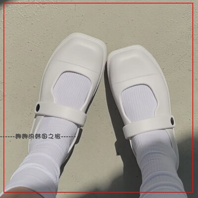 韩国代购flct 厚底 Nuee 玛丽珍 丑萌鞋 增高 可爱 百搭日常单鞋