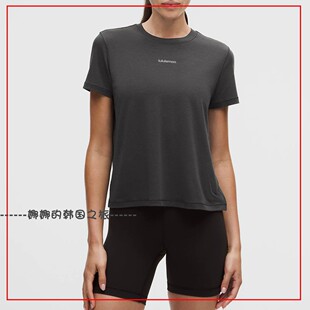 韩国代购lululemon露露乐蒙Jersey 女运动休闲轻薄短袖T恤LW3KMGS