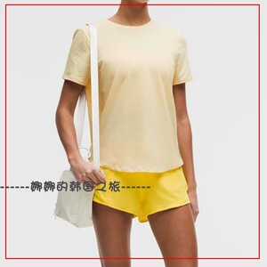 韩国代购lululemon露露乐蒙Love 女士短袖休闲宽松圆领T恤LW3EPFS
