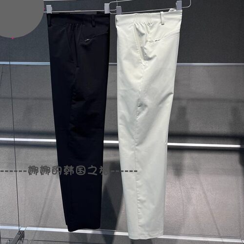 韩国代购直邮休闲都市通勤男士梭织运动长裤修身薄款D5331DPT80