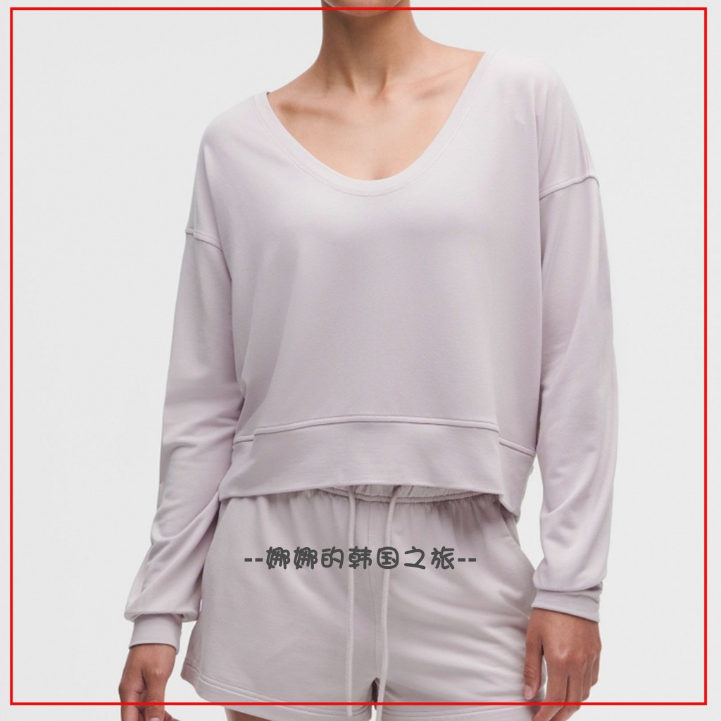 lululemonBecalm透气宽松卫衣