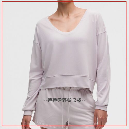 lululemonBecalm透气宽松卫衣