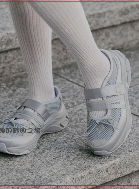 韩国代购flct Float 网面 厚底 增高 玛丽珍 可爱 方头 日常单鞋