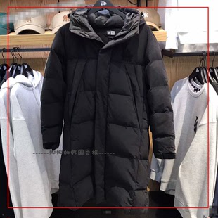 韩国代购New Era纽亦华MLB长款羽绒服男女百搭保暖外套14385143