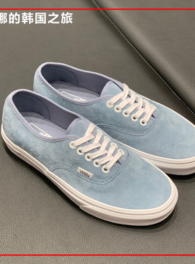 韩国代购VANS范斯安纳海姆复古翻毛皮蓝色低帮板鞋VN0A5KRDBD2