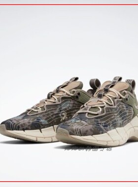 Reebok锐步韩国代购男女X BBC ZIG KINETICA II 迷彩运动鞋GX1313