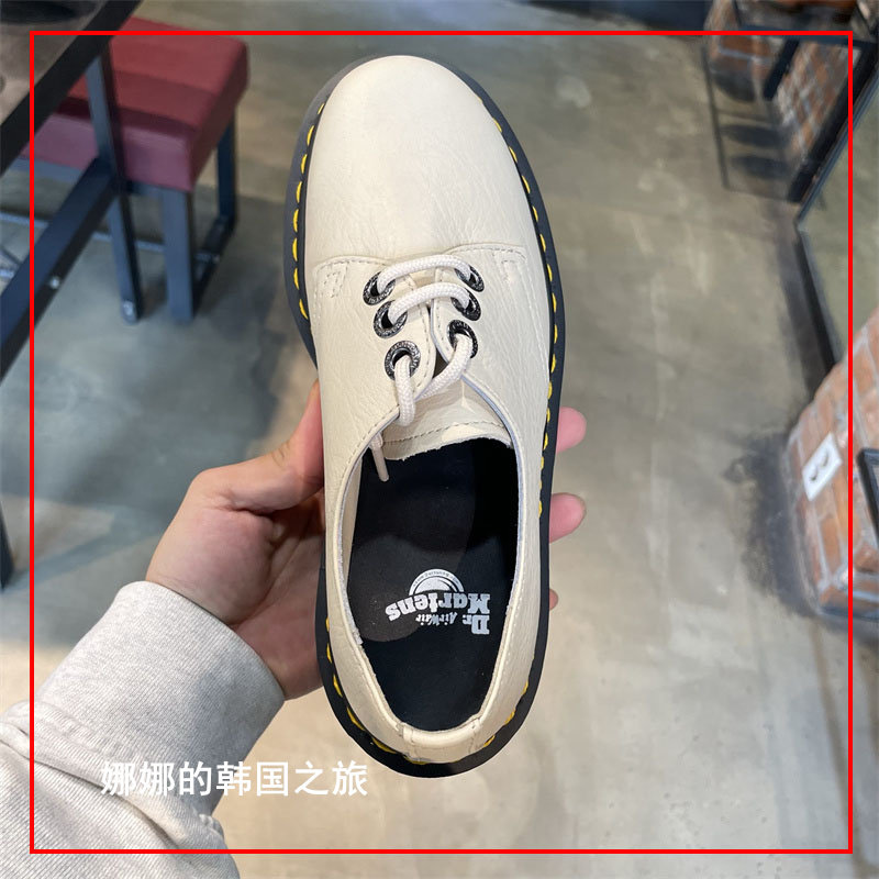 韩国代购dr.martens1461Quad软皮23新配色厚底3孔马丁鞋30612292