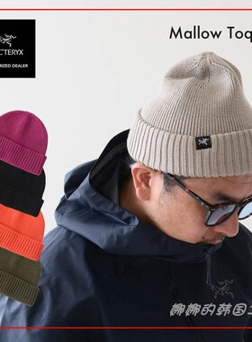 代购ARC'TERYX始祖鸟Mallow Toque羊毛混纺小贴布冷帽X000007423