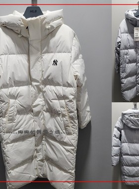 韩国代购MLB 冬季羽绒服男女保暖时尚运动休闲长款外套3ADJJ0416