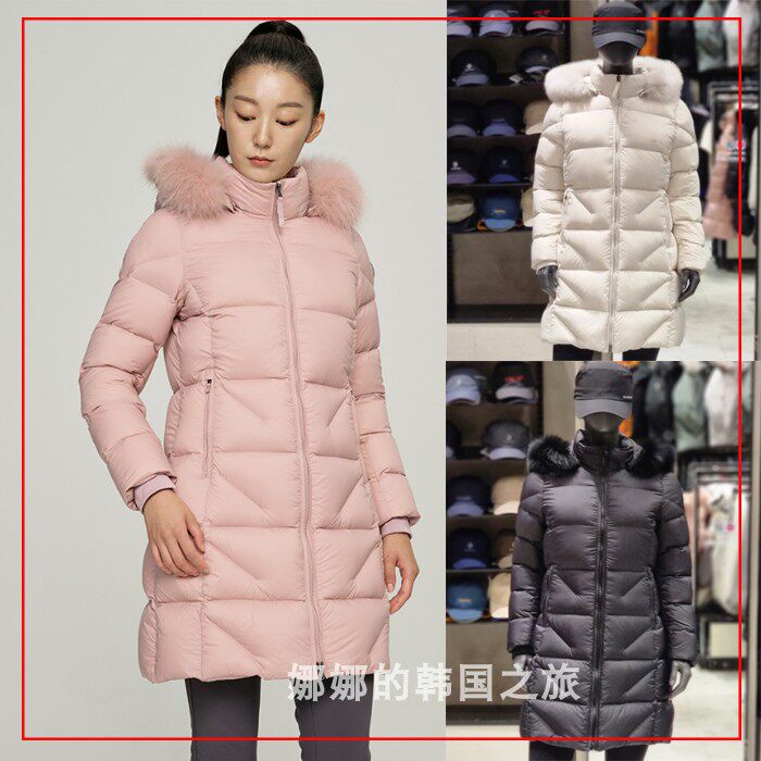 BLACKYAK/布来亚克 韩国代购 22冬女中长款鹅绒羽绒服1BYPAW2507