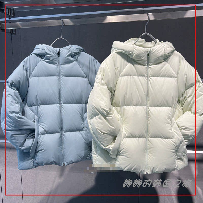 韩国代购正品冬季鹅绒保暖加厚羽绒服防风连帽外套女D4432TDJ38