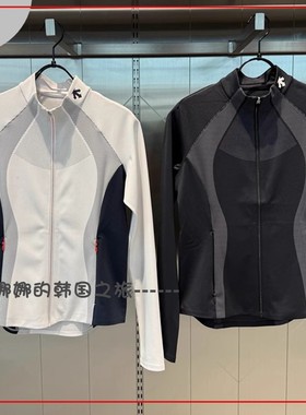 韩国品牌代购户外女子训练运动休闲立领针织上衣外套D4332TFT31