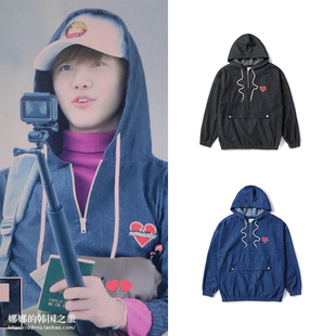 NCT罗渽民同款Beyond Closet韩国代购正品潮牌牛仔连帽卫衣式外套